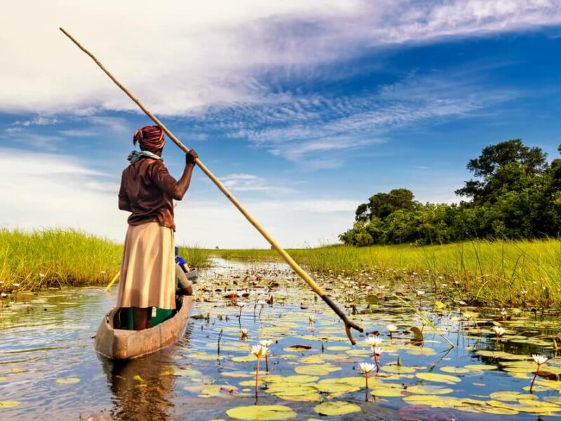 Canoe Safari through the Okavango Delta, Botswana