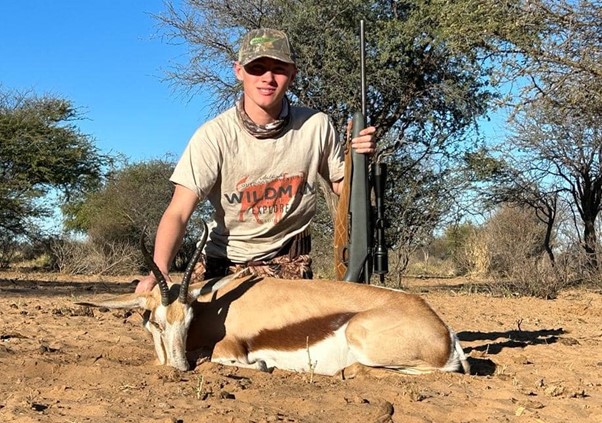Springbok hunted in the Kalahari