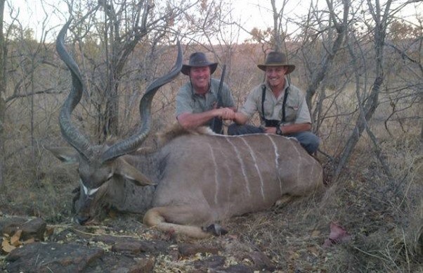 A successful Kudu hunt - an unintentional Texas heart shot