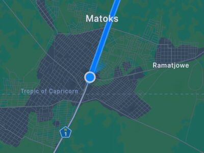 Map of route to Hunting destination